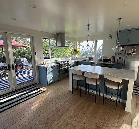 Spacious kitchen renovation project