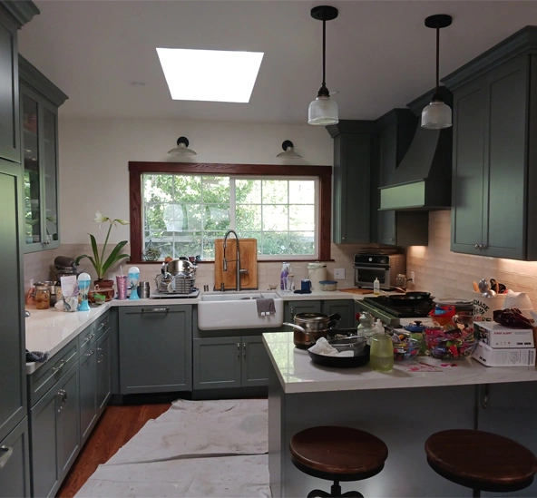 Beautiful modern kitchen interior
