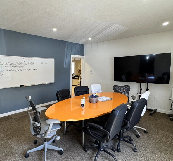 Commercial conference room with modern finishes