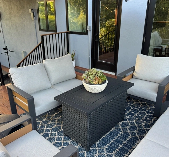Stylish living space renovation