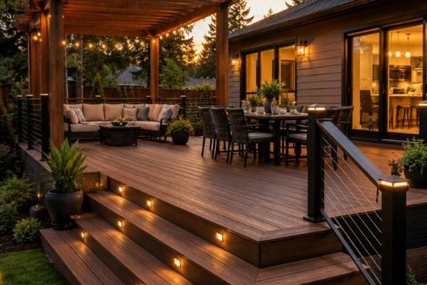 well-designed deck for Outdoor dining spaces