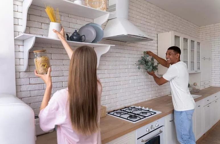 Newly renovated kitchen interior